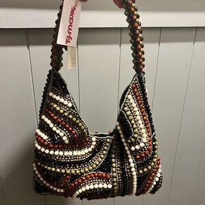 Beaded Multicolor Shoulder Bag